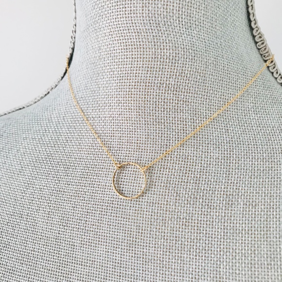 14K Gold-filled endless circle necklace - Picture 2 of 4
